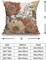 Vintage Flower Throw Pillow Covers 18x18 Brown Rust Colored Floral Botanical Pattern Decorative Pillows Outdoor Linen Farmhouse Cushion Case Country Pillowcase for Sofa Bed Room Decor Set of 2